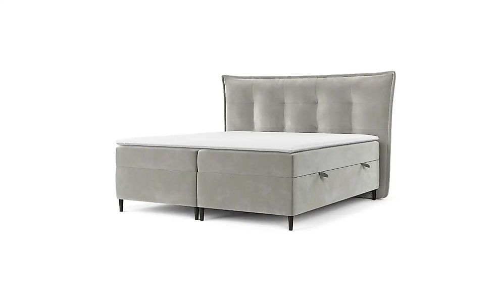 Boxspringbett mit Stauraum   ¦ grau ¦ Maße (cm): B: 173 H: 130 Betten > Kom günstig online kaufen