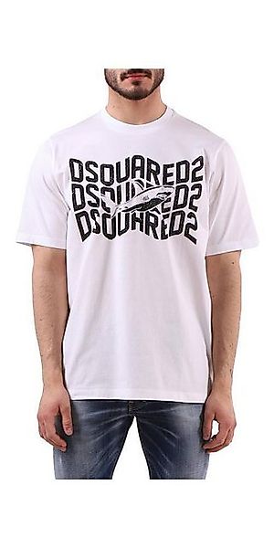 Dsquared2 Print-Shirt Dsquared2 Shark T-Shirt Weiß Herren S günstig online kaufen