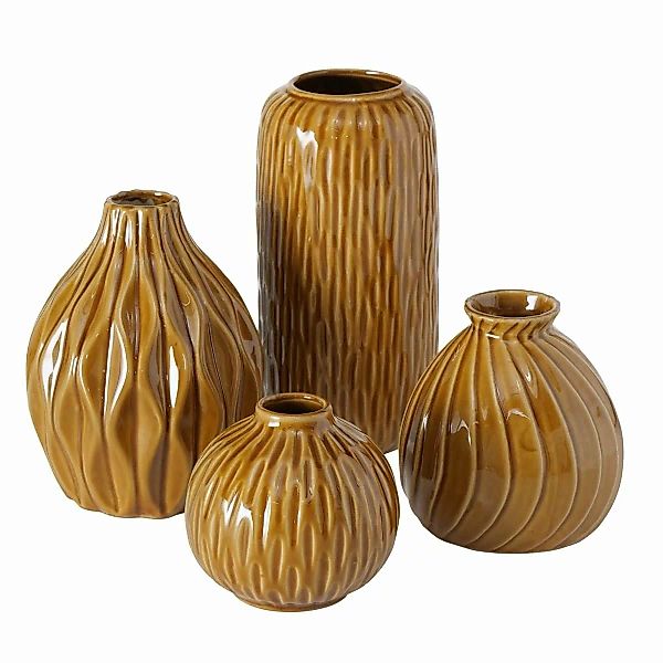 Boltze Vasen Vase Zalina hellbraun 15 cm (1 Stück) (braun) günstig online kaufen