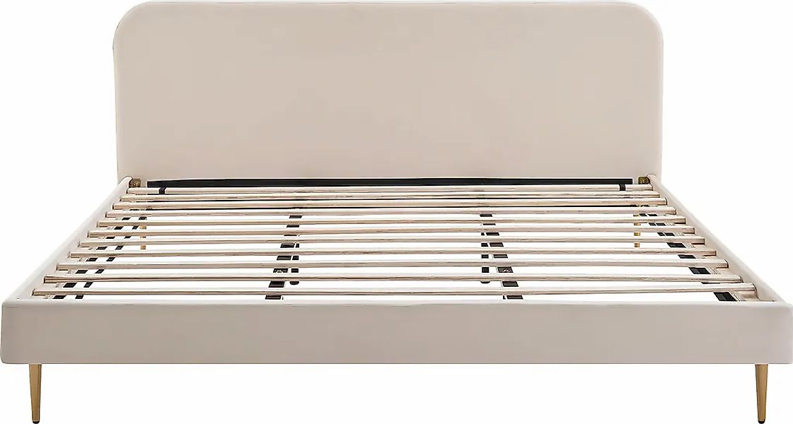 SalesFever Polsterbett "Komfortables Bett für erholsamen Schlaf" Chrombeine günstig online kaufen