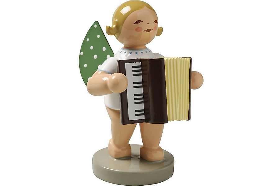 Wendt & Kühn Weihnachtsfigur Engel mit Akkordeon 650/48, Haarfarbe zufällig günstig online kaufen