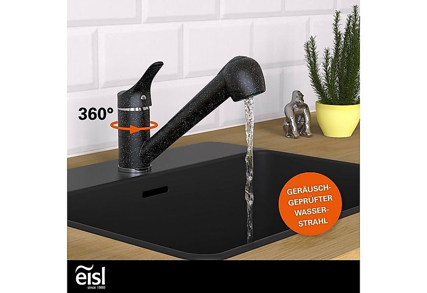 Eisl Spültischarmatur GRANIT Niederdruck, herausziehb., 2-fach verstellb., günstig online kaufen