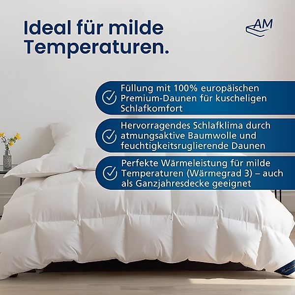 DormiGood Daunenbettdecke Premium Daunendecke, 100% Daunen, günstig online kaufen