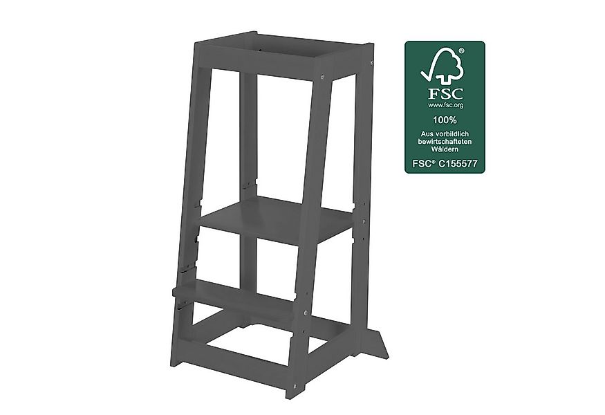 roba® Stehhilfe Monti Step - Lernturm nach Montessori - Tritthocker für Kin günstig online kaufen
