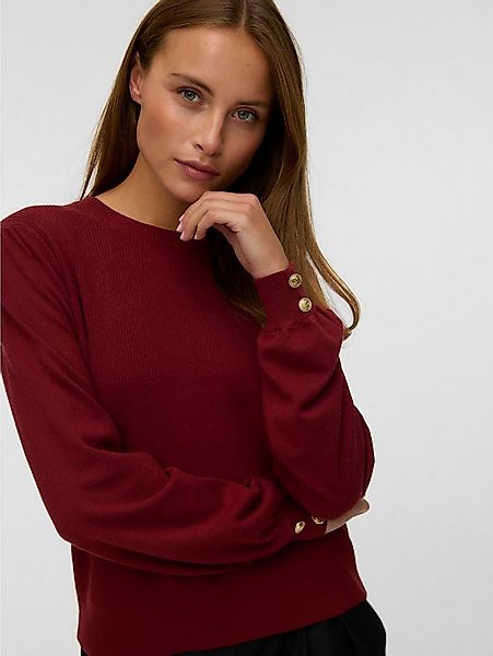Vero Moda Strickpullover VMHOLLYKARIS LS O-NECK PULLOVER BOO günstig online kaufen