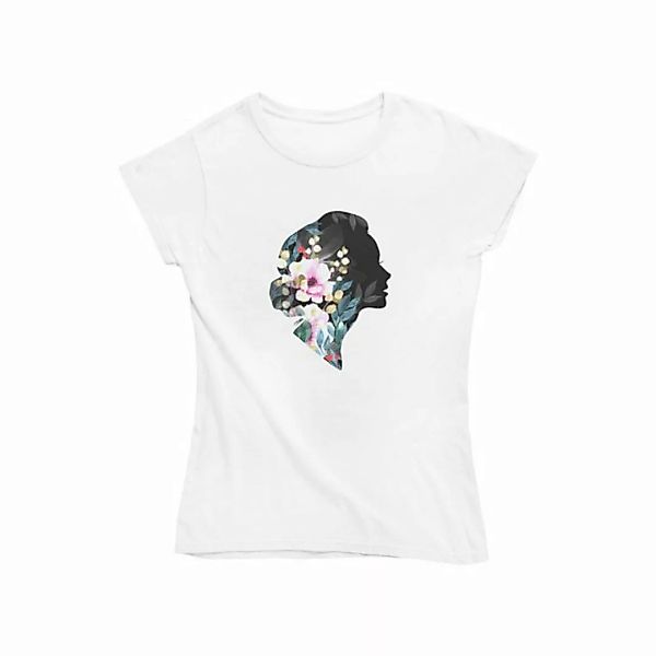 Novux T-Shirt Blossom Lady Damen Tshirt Farbe Weiß (1-tlg) aus Baumwolle günstig online kaufen
