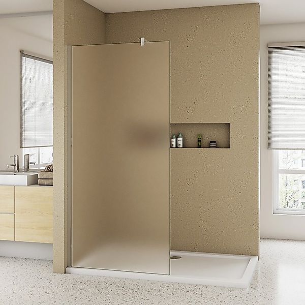 duschspa Duschwand 200cm Milchglas Duschwand Walk günstig online kaufen