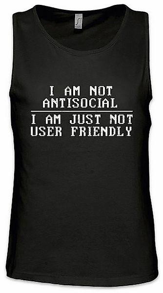 Urban Backwoods Tanktop I'm Not Antisocial Ärmelloses T-Shirt Informatiker günstig online kaufen