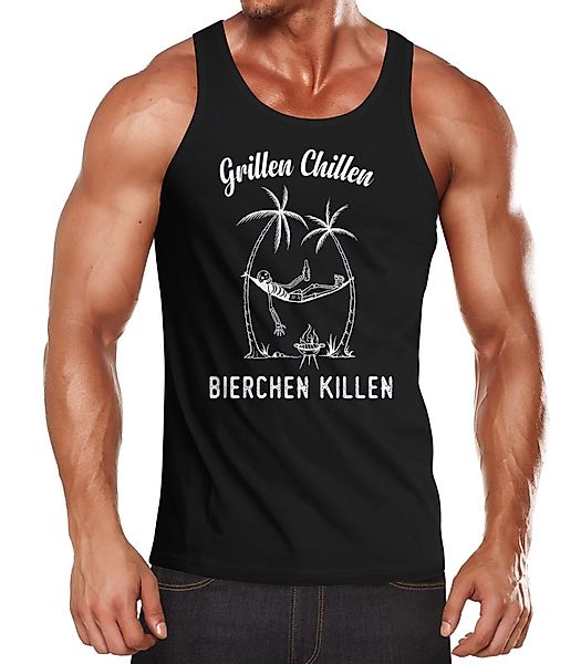 MoonWorks Tanktop Herren Tanktop Grillen Chillen günstig online kaufen