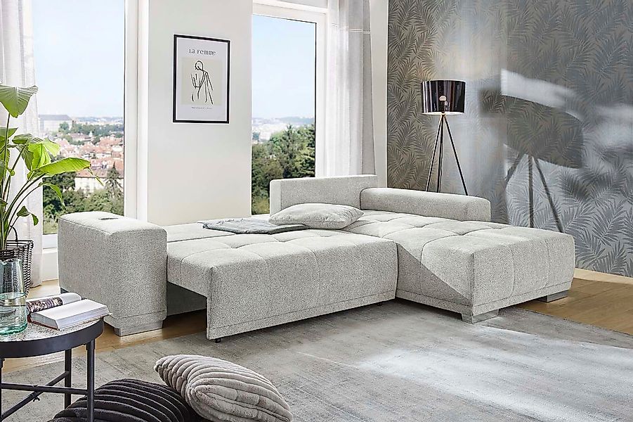 Jockenhöfer Gruppe Ecksofa "Monaco L-Form mit elektromotorischer Relaxfunkt günstig online kaufen