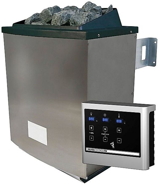 Karibu Saunaofen "easy finnisch", 9 kW, externe Steuerung, mit Steuergerät günstig online kaufen
