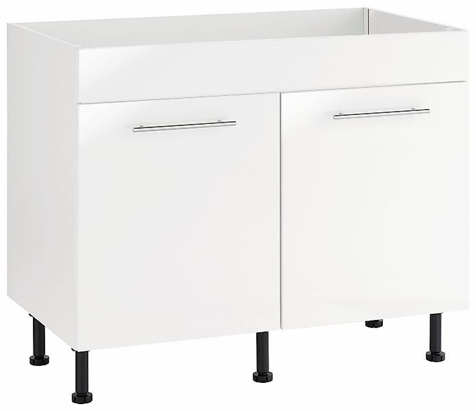 wiho Küchen Spülenschrank "Ela", Breite 100 cm, höhenverstellbare Füße günstig online kaufen