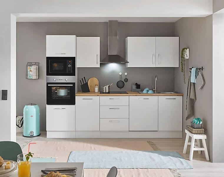 BASIC by Balculina Küchenzeile »Turin«, Breite 280 cm, wahlweise mit E-Gerä günstig online kaufen