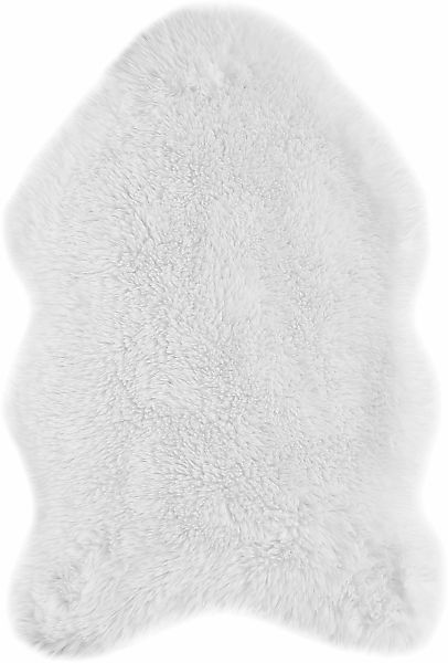 Andiamo Fellteppich "Alpa" fellförmig 35 mm Höhe Kunstfell, Uni Farben, seh günstig online kaufen
