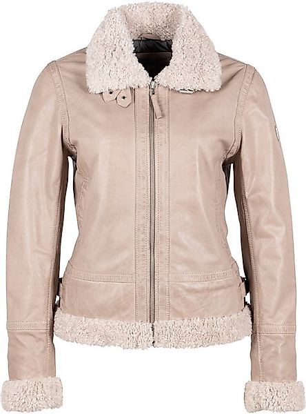 Mauritius Lederjacke GWPhilina mit Fellimitat, Reißverschluss, günstig online kaufen