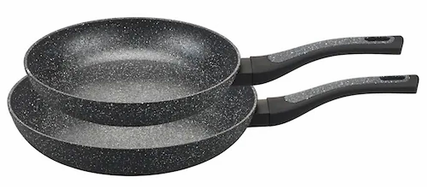 my home Pfannen-Set »DELA« Aluminium Set, 2 Stk. tlg. mit rauer Oberfläche günstig online kaufen