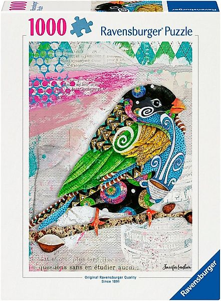 Ravensburger Puzzle Bunter Vogel, 1000 Puzzleteile, Made in Germany günstig online kaufen