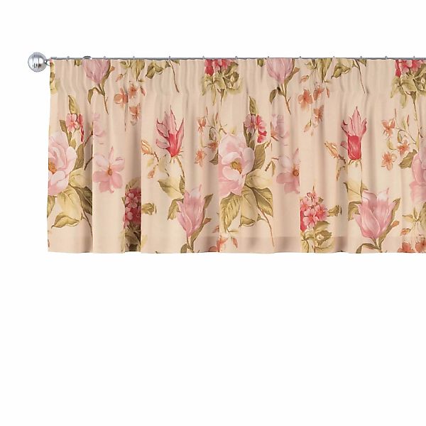 Kurzgardine mit Kräuselband, creme-rosa, 130 x 40 cm, Londres (143-87) günstig online kaufen