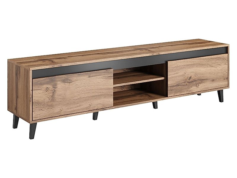 MIRJAN24 TV-Schrank Nord II (mit zwei Klappen) Holz-Optik, 12 cm füße günstig online kaufen