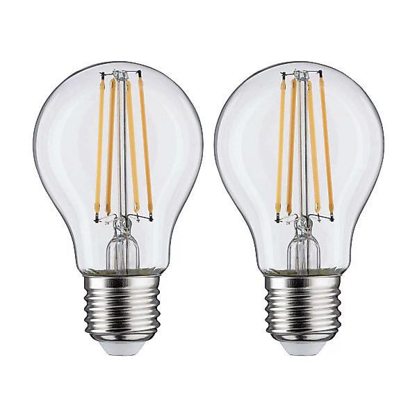 LED-Lampe E27 7W Filament 2.700K klar 2er-Packung günstig online kaufen