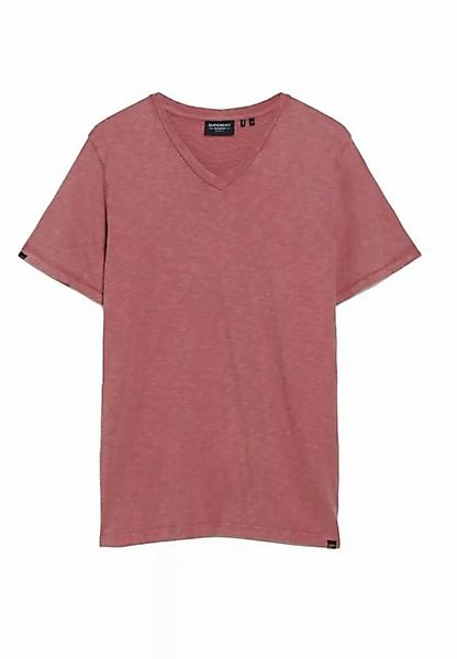 Superdry T-Shirt Superdry Herren T-Shirt V NECK SLUB Mesa Rose Pink günstig online kaufen