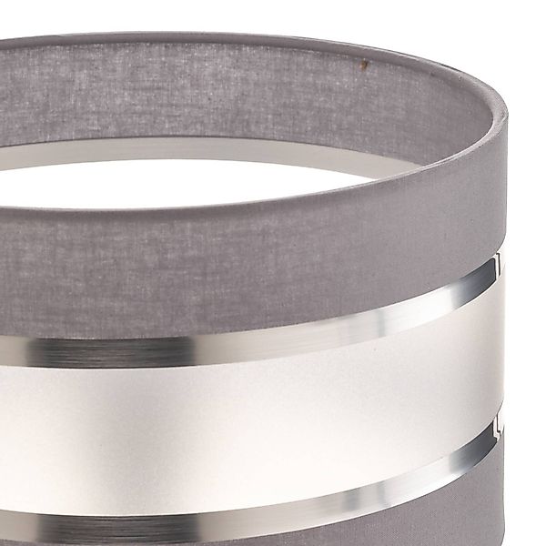Lampenschirm Helen E27 Ø25/Höhe 15cm grau/silber günstig online kaufen