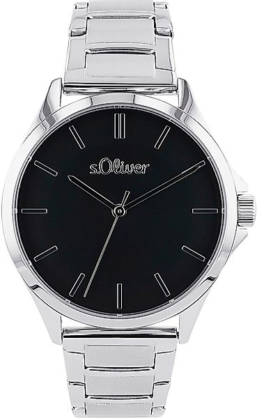 s.Oliver Quarzuhr 2036546, Armbanduhr, Damenuhr, Edelstahlarmband, günstig online kaufen