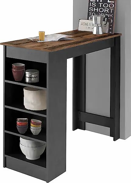 HBZ Bartisch »Mojito, TOPSELLER!«, (Bartisch, Tisch), Bartisch mit Regal be günstig online kaufen