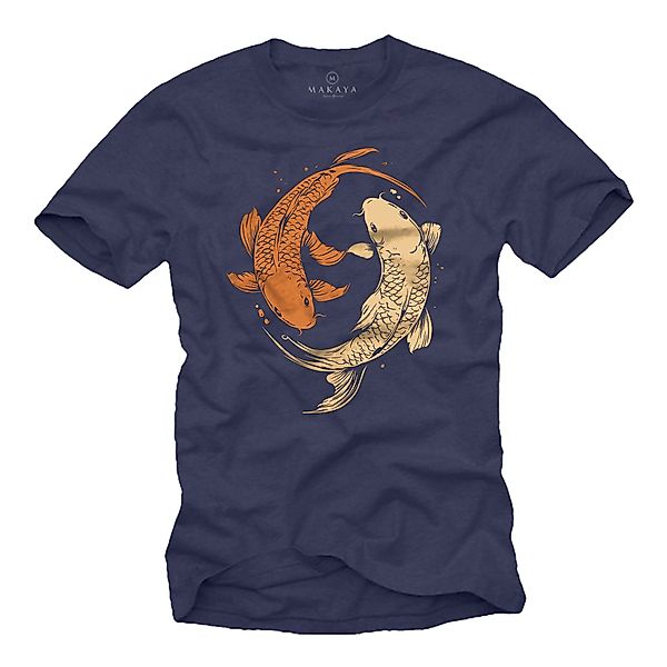 MAKAYA T-Shirt mit Yoga Motiv Yin günstig online kaufen