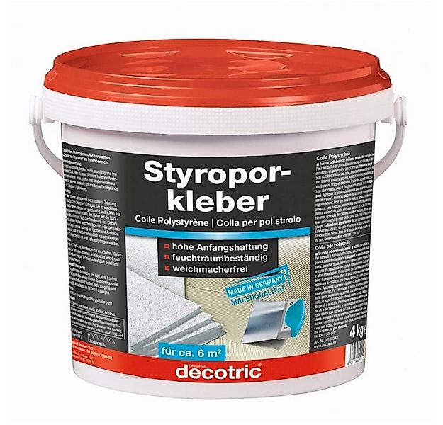 decotric® Dispersionskleber Styroporkleber 4 kg Renoviervlieskleber günstig online kaufen