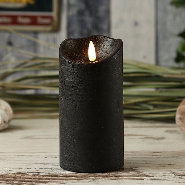 MARELIDA LED-Kerze Rustik Optik Echtwachs flackernd günstig online kaufen