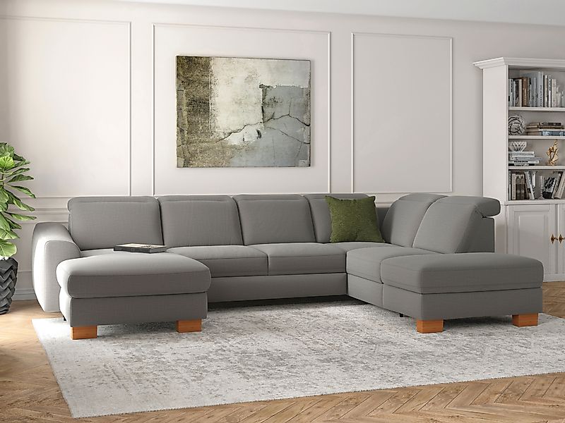 sit&more Wohnlandschaft »Dundee U-Form«, mit Federkern und Massivholzfüßen, günstig online kaufen