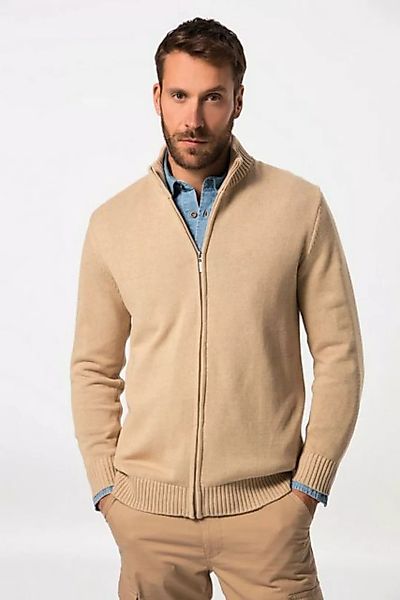 JP1880 Poloshirt Strickjacke Stehkragen Rippbündchen günstig online kaufen