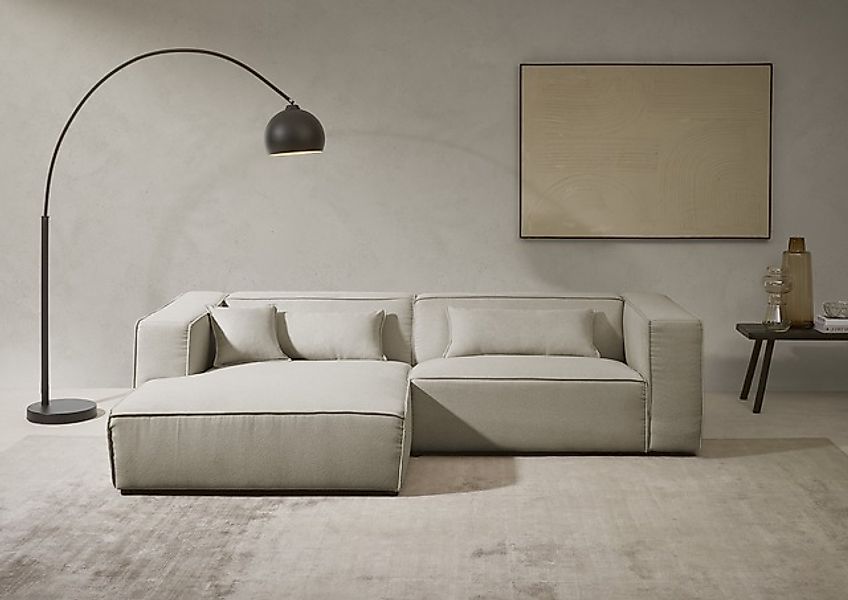 LeGer Home by Lena Gercke Ecksofa »PIARA mit Kedernaht, Cord, Leinenoptik o günstig online kaufen