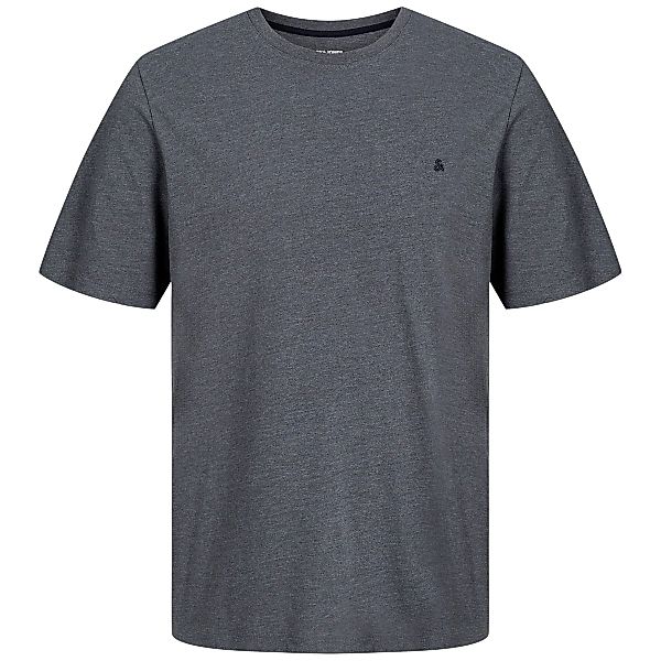 Jack&Jones T-Shirt mit Label-Stickerei Farbe dunkelgrau Größe: 5XL günstig online kaufen