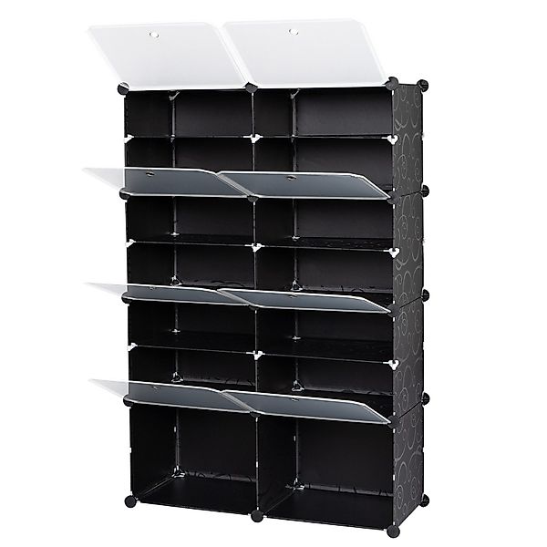VINGLI Schuhregal DIY Schuhschrank mit Tür, günstig online kaufen