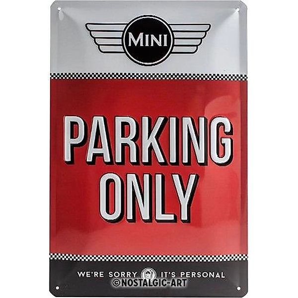 Nostalgic-Art Blechschild 20 x 30cm - Mini - Parking Only Red günstig online kaufen