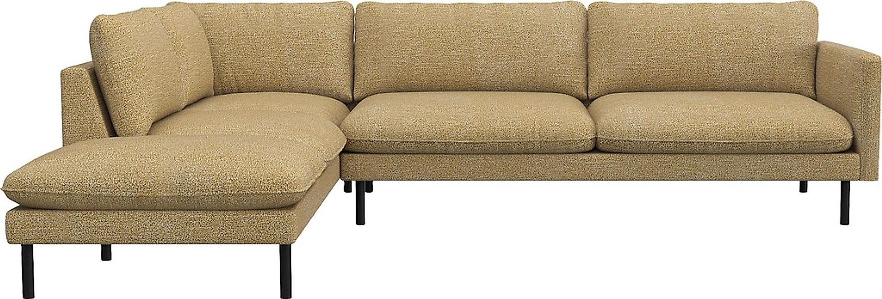 FLEXLUX Ecksofa "Bolzano, elegant und bequem, L-Form", Sitzaufbau mit Kalts günstig online kaufen
