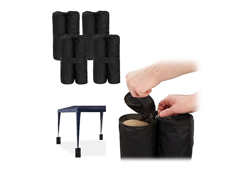 relaxdays Beschwerungsgewicht Pavillon Gewichte 4er Set günstig online kaufen