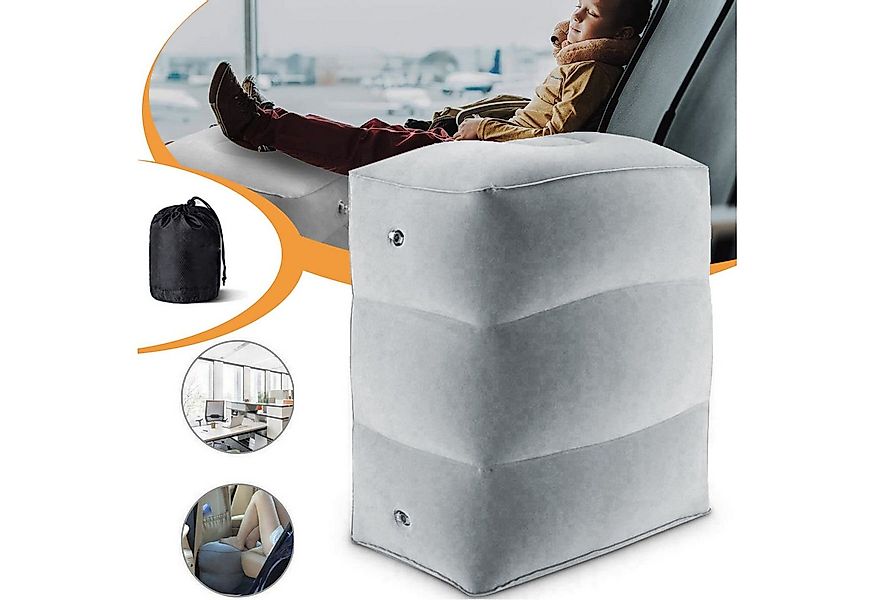 HAUSS SPOLE Reisekissen aufblasbares Reisekissen Fußhocker mit 3 Höhenstufe günstig online kaufen