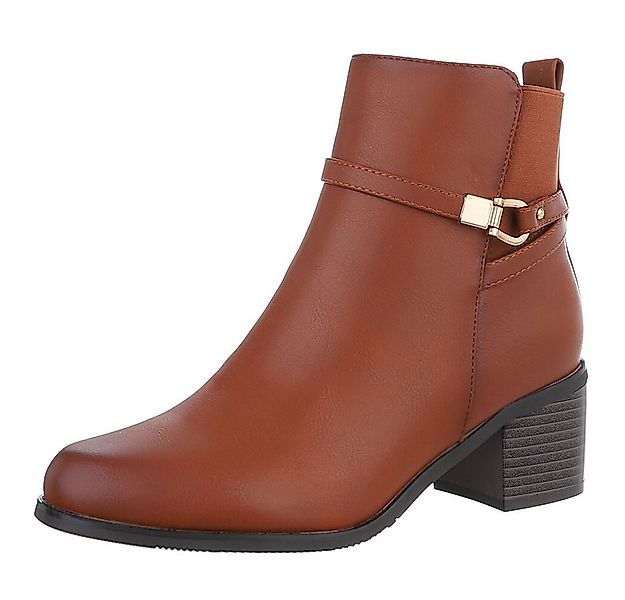 Ital-Design Damen Elegant Stiefelette (88489351) Blockabsatz Stiefeletten i günstig online kaufen