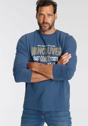 Mans World Langarmshirt Langarm, bedruckt, Rundhalsausschnitt, aus Baumwoll günstig online kaufen