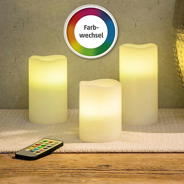 Haushalt International LED-Kerze, 3er Set - günstig online kaufen