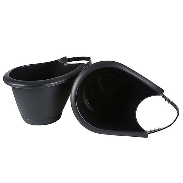 BURI Blumenbank 2er-Set Regenrohr Pflanztopf Blumentopf günstig online kaufen