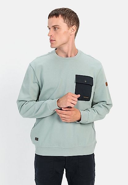 camel active Rundhalspullover mit Brusttasche Langarm Rundhals Pullover_Run günstig online kaufen