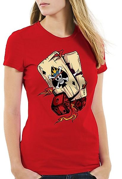 style3 T-Shirt One Ace poker one piece japan anime luffy manga monkey ruffy günstig online kaufen