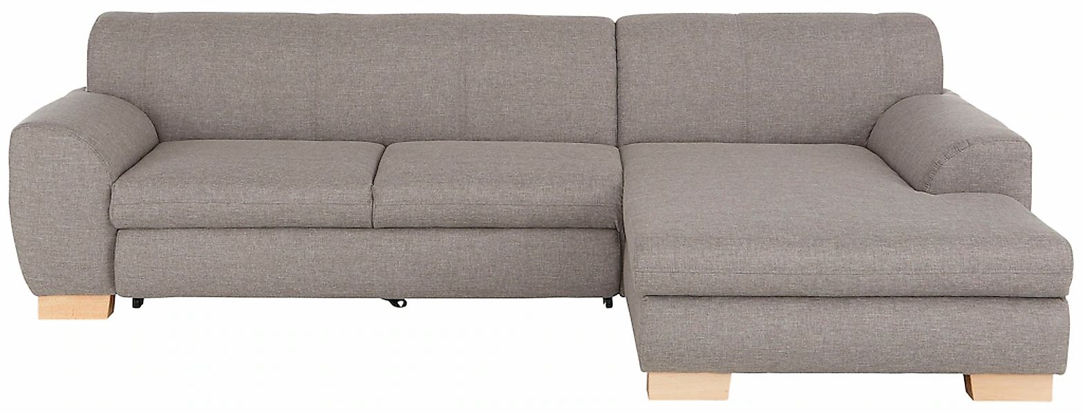 Home affaire Ecksofa "Nika L-Form" Polsterecke, Struktur fein oder Melrose/ günstig online kaufen
