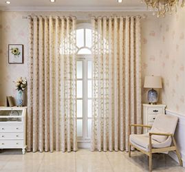 BYSURE Gardine (2 St), Ösen, halbtransparent, günstig online kaufen