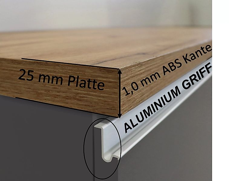 Kochstation Kücheninsel »KS-Sole«, Breite 125 cm, ohne E-Geräte günstig online kaufen