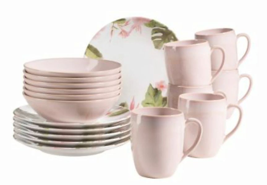 MÄSER Frühstücksset, Keramik Ossia rosa-kombi günstig online kaufen